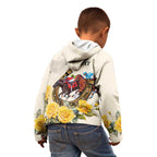 Melbourne Horse Racing Personalised Kid Hoodie Australian Horse With Yellow Roses