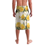 Melbourne Horse Racing Personalised Lavalava Australian Horse With Yellow Roses