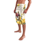 Melbourne Horse Racing Personalised Lavalava Australian Horse With Yellow Roses