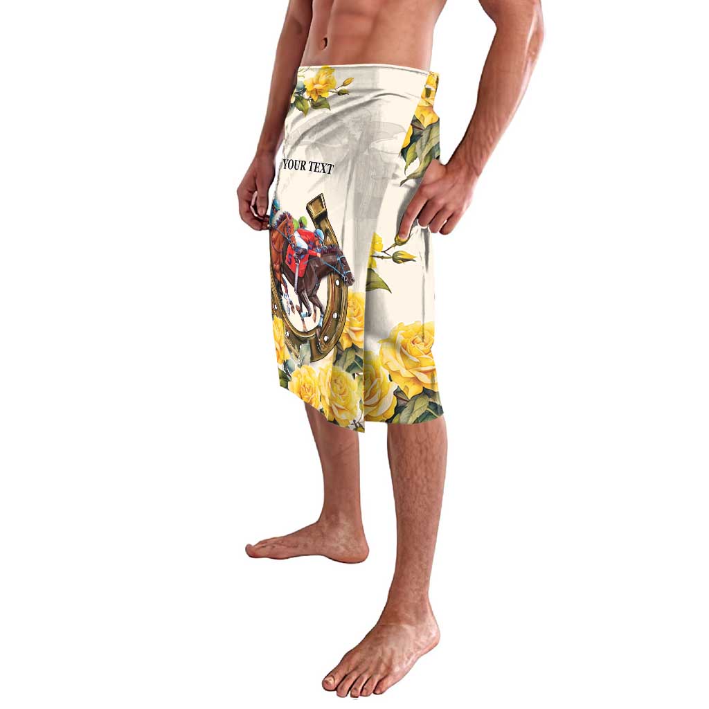 Melbourne Horse Racing Personalised Lavalava Australian Horse With Yellow Roses