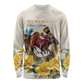 Melbourne Horse Racing Personalised Long Sleeve Shirt Australian Horse With Yellow Roses