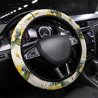 Melbourne Horse Racing Personalised Steering Wheel Cover Australian Horse With Yellow Roses