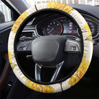 Melbourne Horse Racing Personalised Steering Wheel Cover Australian Horse With Yellow Roses
