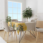 Melbourne Horse Racing Personalised Tablecloth Australian Horse With Yellow Roses