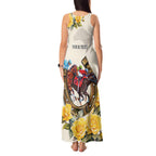Melbourne Horse Racing Personalised Tank Maxi Dress Australian Horse With Yellow Roses