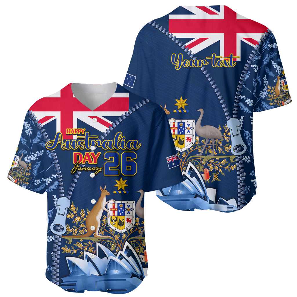 Personalised Happy Australia Day 26 January Baseball Jersey LT9