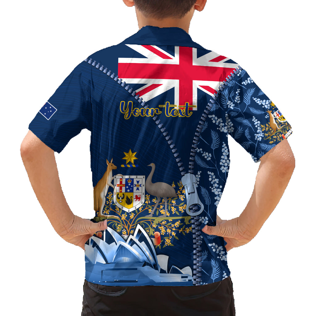Personalised Happy Australia Day 26 January Family Matching Off Shoulder Short Dress and Hawaiian Shirt LT9