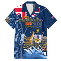 Personalised Happy Australia Day 26 January Family Matching Off Shoulder Short Dress and Hawaiian Shirt LT9