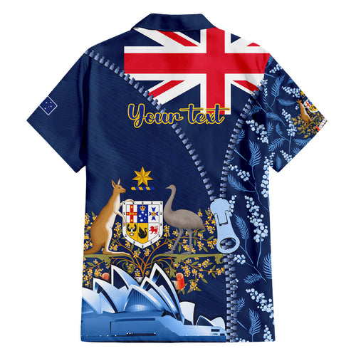 Personalised Happy Australia Day 26 January Family Matching Off Shoulder Short Dress and Hawaiian Shirt LT9