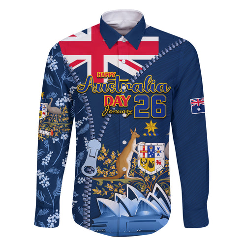Personalised Happy Australia Day 26 January Family Matching Off Shoulder Short Dress and Hawaiian Shirt LT9