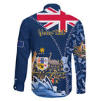 Personalised Happy Australia Day 26 January Family Matching Off Shoulder Short Dress and Hawaiian Shirt LT9