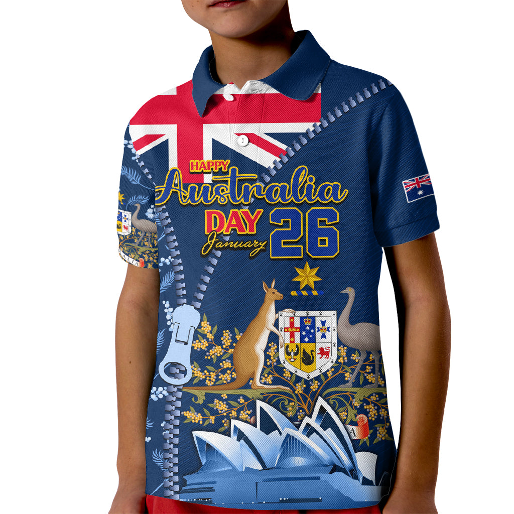 Personalised Happy Australia Day 26 January Kid Polo Shirt LT9