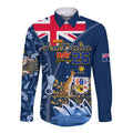 Personalised Happy Australia Day 26 January Long Sleeve Button Shirt LT9