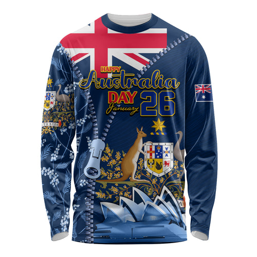 Personalised Happy Australia Day 26 January Long Sleeve Shirt LT9
