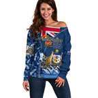Personalised Happy Australia Day 26 January Off Shoulder Sweater LT9
