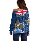 Personalised Happy Australia Day 26 January Off Shoulder Sweater LT9