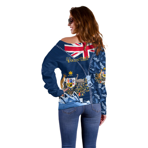 Personalised Happy Australia Day 26 January Off Shoulder Sweater LT9
