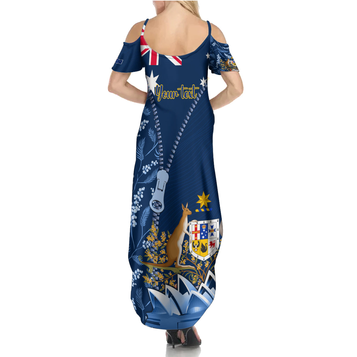 Personalised Happy Australia Day 26 January Summer Maxi Dress LT9