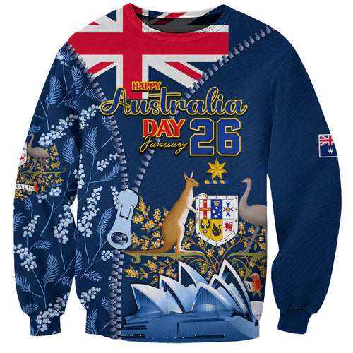 Personalised Happy Australia Day 26 January Sweatshirt LT9
