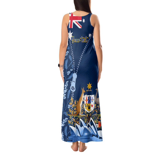 Personalised Happy Australia Day 26 January Tank Maxi Dress LT9