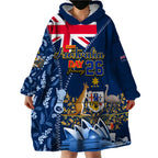 Personalised Happy Australia Day 26 January Wearable Blanket Hoodie LT9