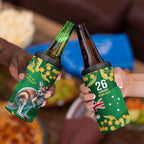 Green Kangaroo and Golden Wattle Personalised 4 in 1 Can Cooler Tumbler Happy Australia Day 6 January