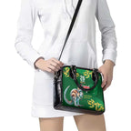 Green Kangaroo and Golden Wattle Personalised Shoulder Handbag Happy Australia Day 6 January