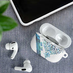 Kahui Whetu Paua shell Kowhaiwhai Taniko Personalised AirPods Case Manta Ray Shark-Turtle Maori Tribal Style