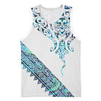 Kahui Whetu Paua shell Kowhaiwhai Taniko Personalised Basketball Jersey Manta Ray Shark-Turtle Maori Tribal Style