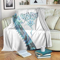 Kahui Whetu Paua shell Kowhaiwhai Taniko Personalised Blanket Manta Ray Shark-Turtle Maori Tribal Style