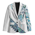 Kahui Whetu Paua shell Kowhaiwhai Taniko Personalised Blazer Manta Ray Shark-Turtle Maori Tribal Style
