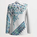 Kahui Whetu Paua shell Kowhaiwhai Taniko Personalised Blazer Manta Ray Shark-Turtle Maori Tribal Style