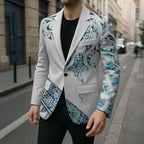 Kahui Whetu Paua shell Kowhaiwhai Taniko Personalised Blazer Manta Ray Shark-Turtle Maori Tribal Style