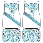 Kahui Whetu Paua shell Kowhaiwhai Taniko Personalised Car Mats Manta Ray Shark-Turtle Maori Tribal Style