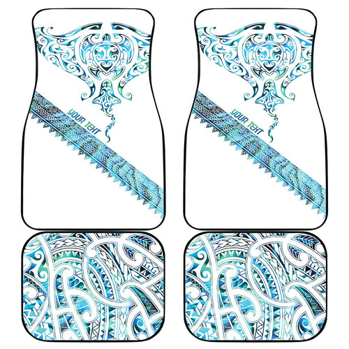 Kahui Whetu Paua shell Kowhaiwhai Taniko Personalised Car Mats Manta Ray Shark-Turtle Maori Tribal Style