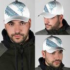 Kahui Whetu Paua shell Kowhaiwhai Taniko Classic Cap Manta Ray Shark-Turtle Maori Tribal Style
