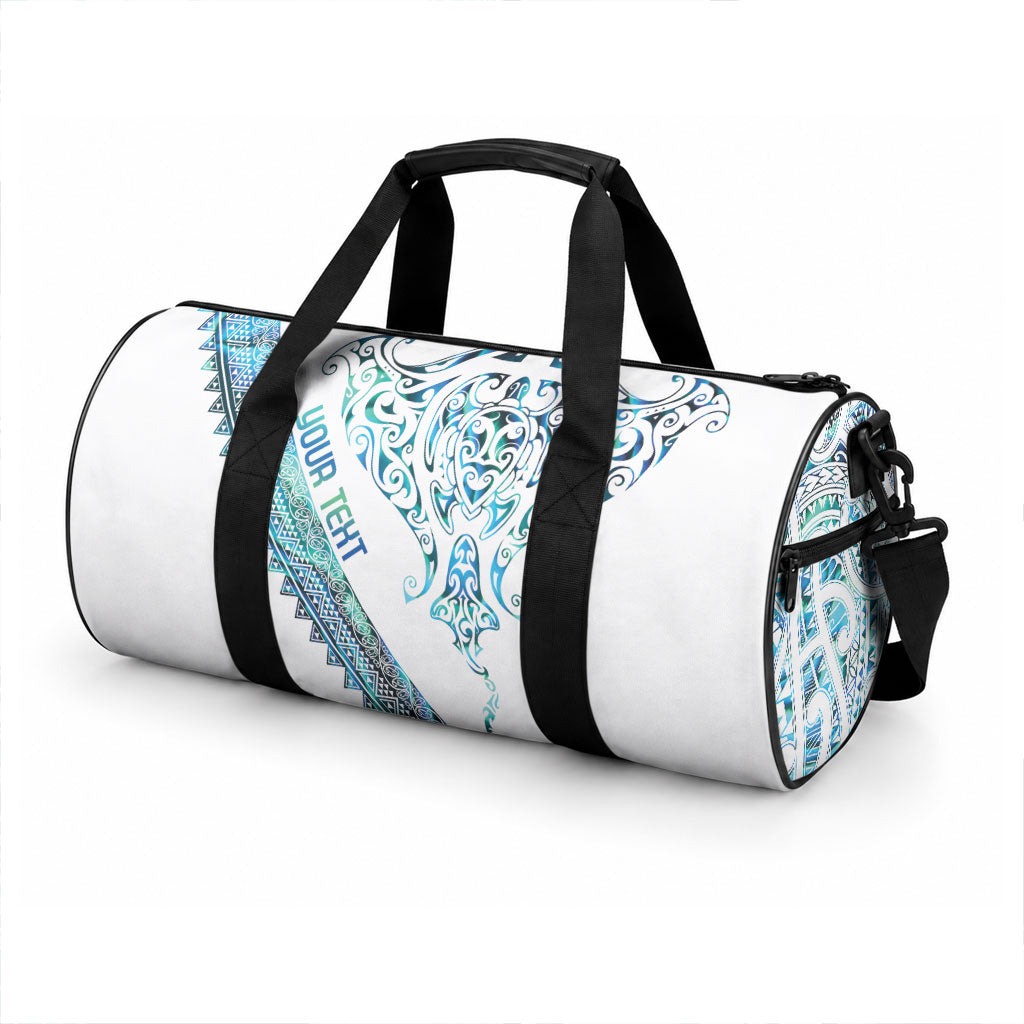 Kahui Whetu Paua shell Kowhaiwhai Taniko Personalised Duffle Bag Manta Ray Shark-Turtle Maori Tribal Style