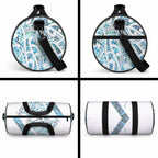 Kahui Whetu Paua shell Kowhaiwhai Taniko Personalised Duffle Bag Manta Ray Shark-Turtle Maori Tribal Style
