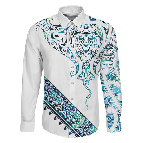 Kahui Whetu Paua shell Kowhaiwhai Taniko Personalised Family Matching Short Sleeve Bodycon Dress and Hawaiian Shirt Manta Ray Shark-Turtle Maori Tribal Style