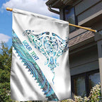 Kahui Whetu Paua shell Kowhaiwhai Taniko Personalised Garden Flag Manta Ray Shark-Turtle Maori Tribal Style