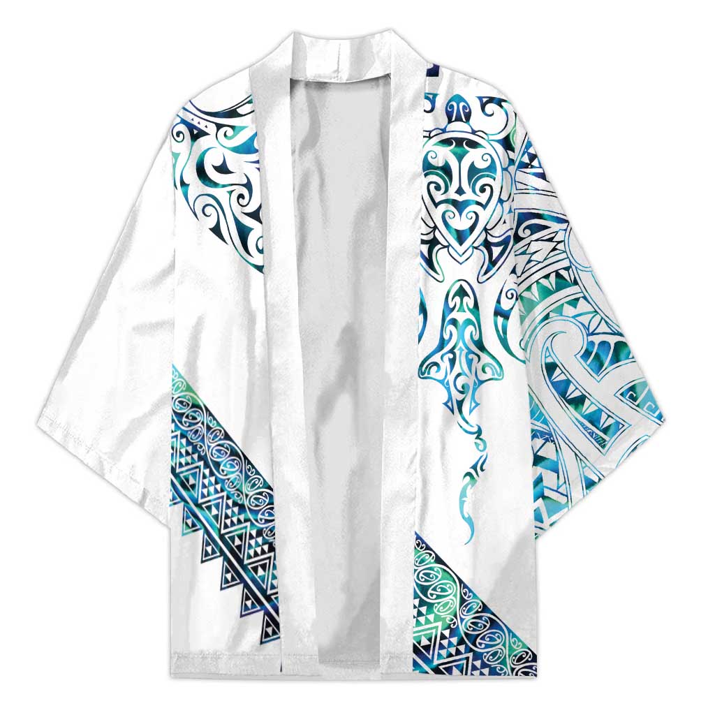 Kahui Whetu Paua shell Kowhaiwhai Taniko Personalised Kimono Manta Ray Shark-Turtle Maori Tribal Style