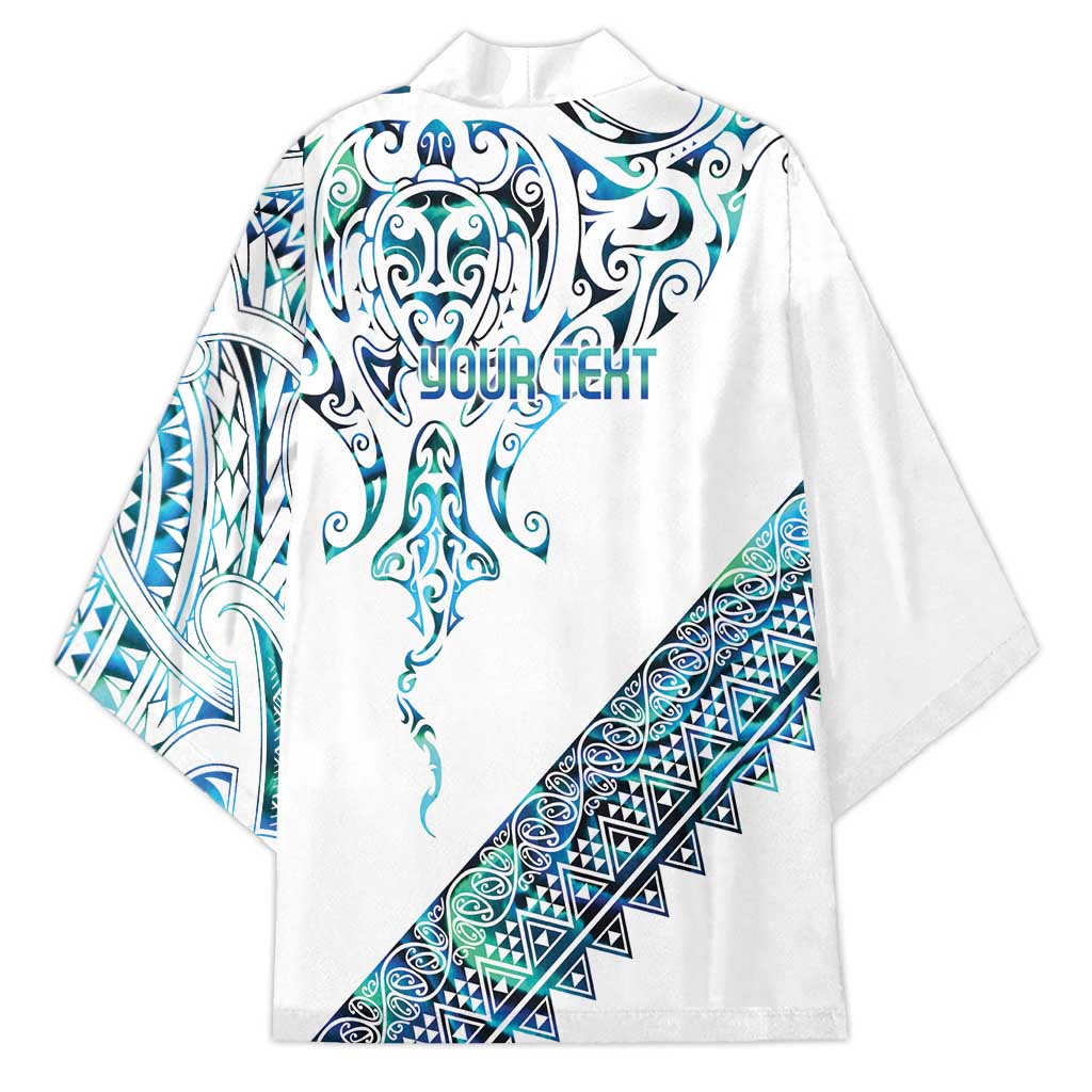 Kahui Whetu Paua shell Kowhaiwhai Taniko Personalised Kimono Manta Ray Shark-Turtle Maori Tribal Style