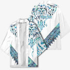 Kahui Whetu Paua shell Kowhaiwhai Taniko Personalised Kimono Manta Ray Shark-Turtle Maori Tribal Style