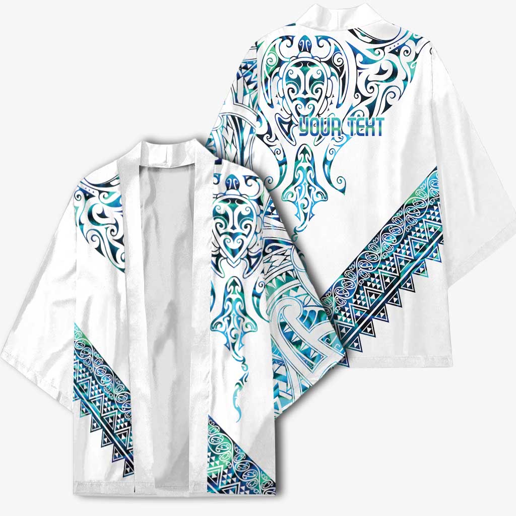 Kahui Whetu Paua shell Kowhaiwhai Taniko Personalised Kimono Manta Ray Shark-Turtle Maori Tribal Style