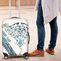 Kahui Whetu Paua shell Kowhaiwhai Taniko Personalised Luggage Cover Manta Ray Shark-Turtle Maori Tribal Style