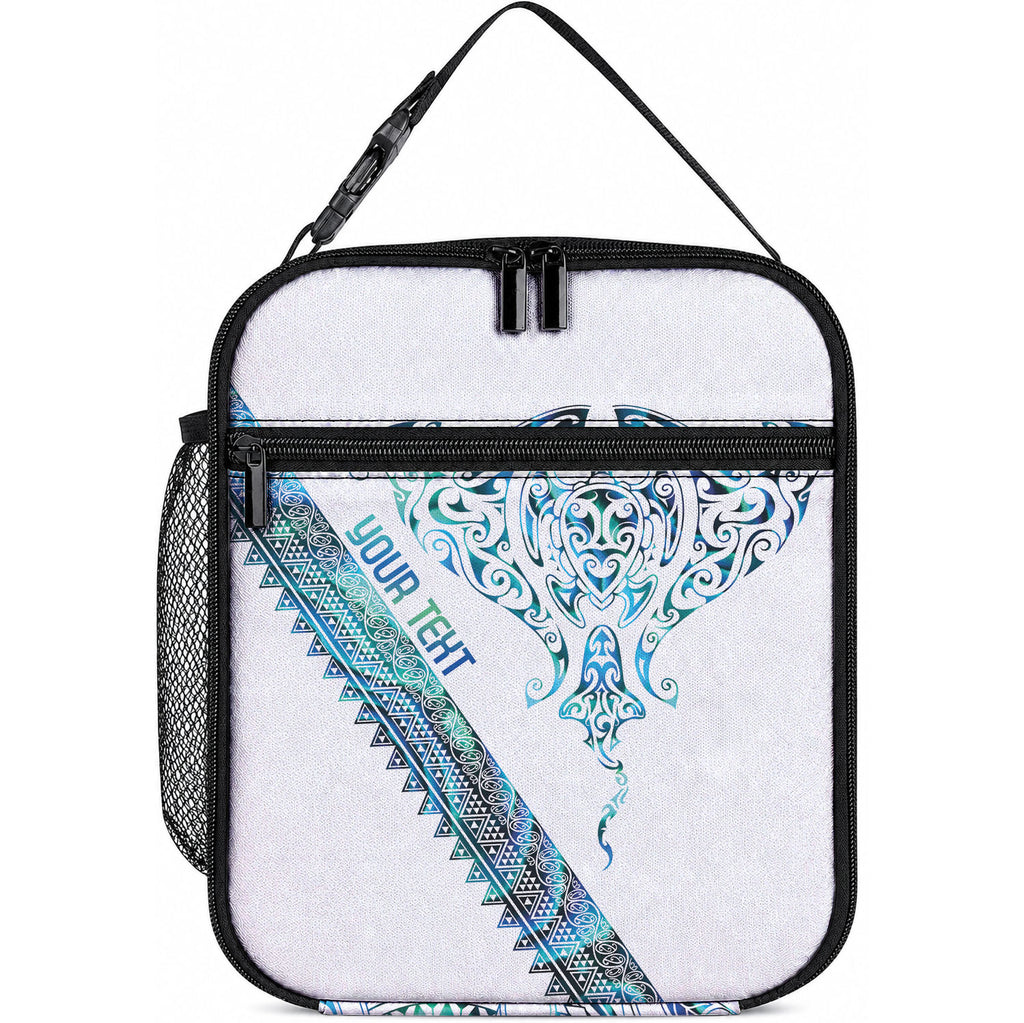 Kahui Whetu Paua shell Kowhaiwhai Taniko Personalised Lunch Bag Manta Ray Shark-Turtle Maori Tribal Style