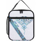 Kahui Whetu Paua shell Kowhaiwhai Taniko Personalised Lunch Bag Manta Ray Shark-Turtle Maori Tribal Style