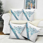 Kahui Whetu Paua shell Kowhaiwhai Taniko Personalised Pillow Cover Manta Ray Shark-Turtle Maori Tribal Style