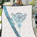 Kahui Whetu Paua shell Kowhaiwhai Taniko Personalised Quilt Manta Ray Shark-Turtle Maori Tribal Style