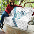 Kahui Whetu Paua shell Kowhaiwhai Taniko Personalised Quilt Manta Ray Shark-Turtle Maori Tribal Style
